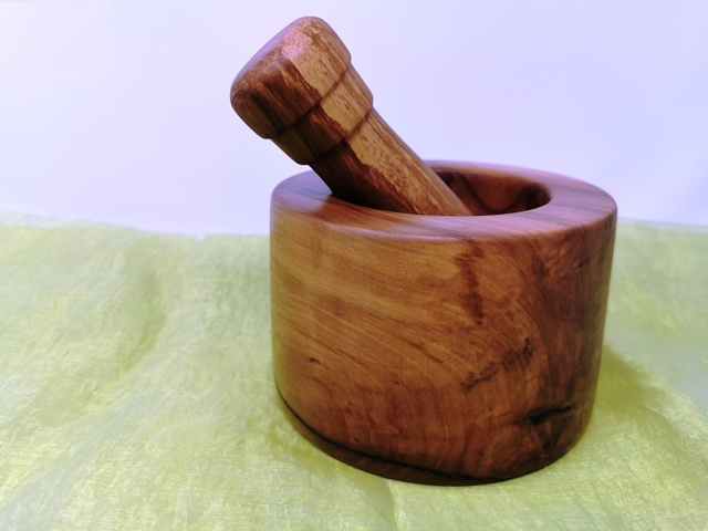 Mörser Gewürzmörser Apotheken Zubehör Pesto Kräuter Zerkleinerer